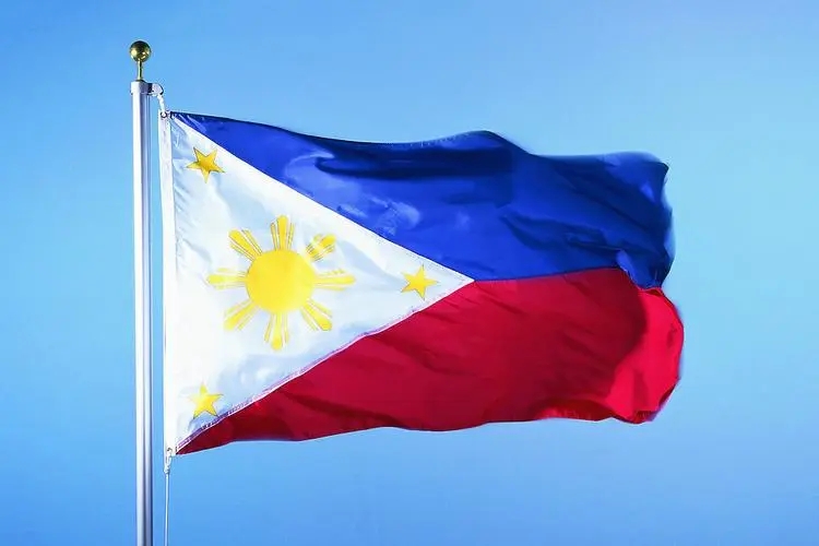 菲律宾国旗的两种挂法
