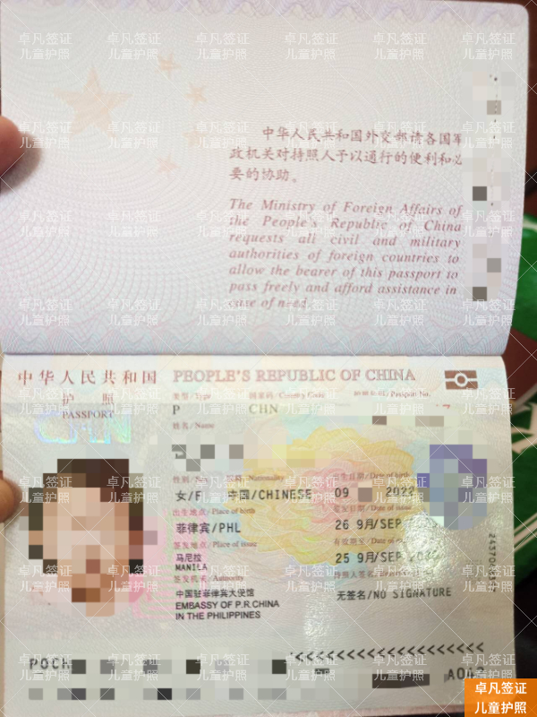在菲律宾出生的孩子能办中国护照吗