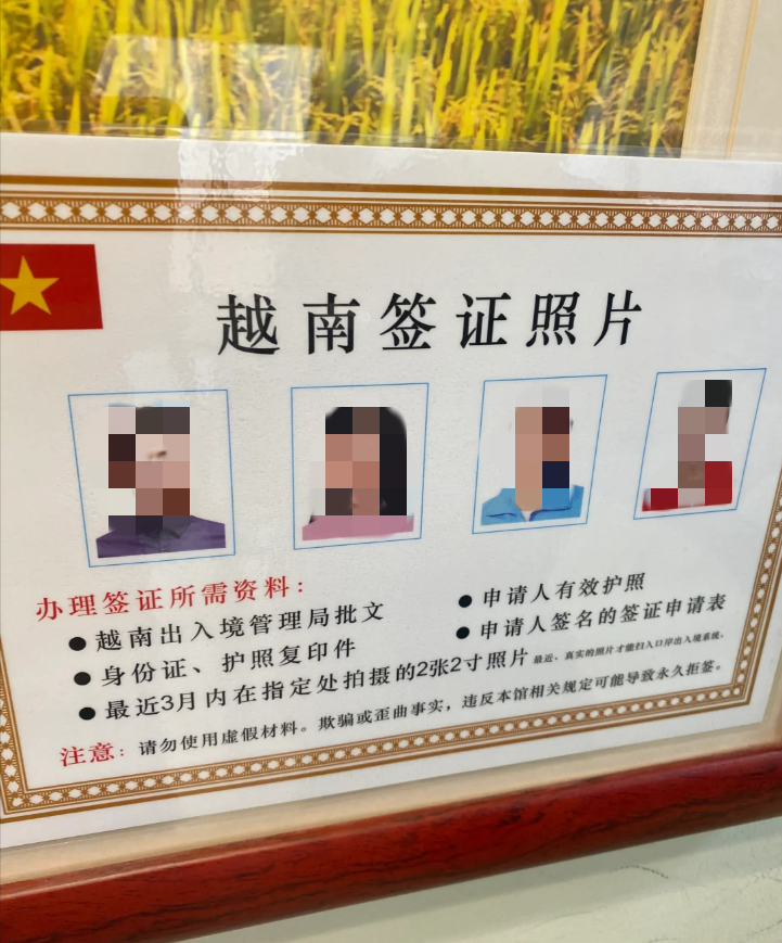 越南旅行签证照片要求多大（旅游签证照片尺寸要求）