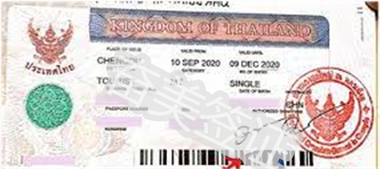 泰国医疗签证图片样式