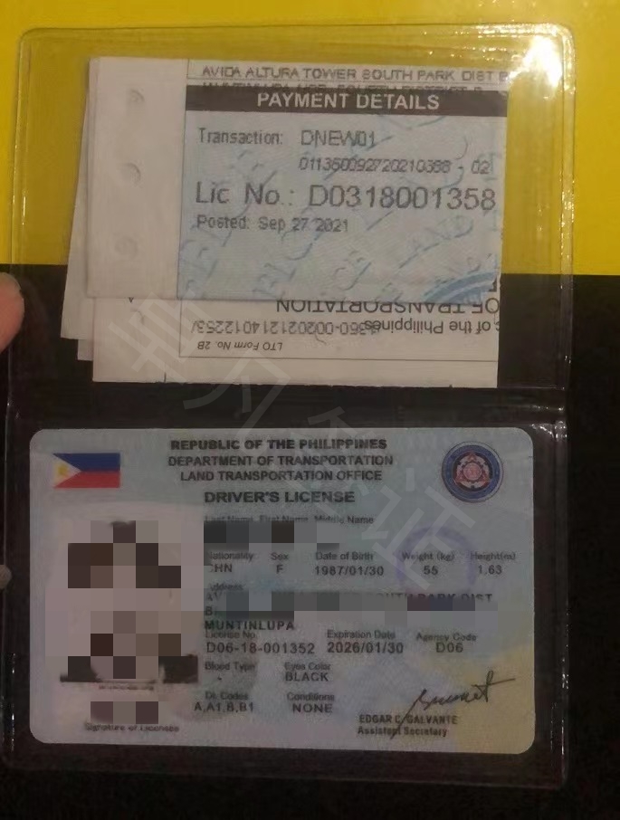 菲律宾驾照业务