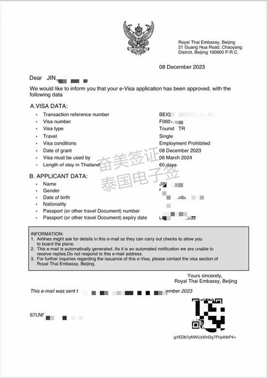 泰国电子签证有哪些类型（签证的照片具体尺寸要求）