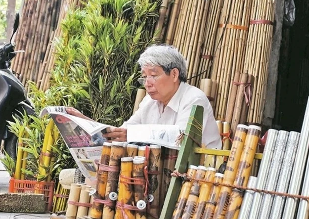 越南河内老城区中心的竹街